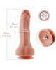 Ультрареалістичний фалоімітатор для секс-машин Hismith 8.3″ 2-layers Silicone Flesh Dildo, 2-шаровий