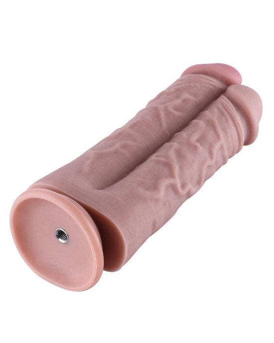 Подвійний дилдо для секс-машин Hismith 8.5″ Two Cocks One Hole Silicone Dildo Подвійний дилдо для секс-машин Hismith 8.5″ Two Cocks One Hole Silicone Dildo