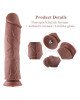 Силіконовий фалоімітатор для секс-машин Hismith 11″ Silicone Dildo, система KlicLok