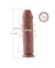 Силіконовий фалоімітатор для секс-машин Hismith 11″ Silicone Dildo, система KlicLok