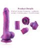 Фалоімітатор 8.2″ з вібрацією для секс-машин Hismith Purple Silicone Dildo with Vibe, KlicLok Фалоімітатор 8.2″ з вібрацією для секс-машин Hismith Purple Silicone Dildo with Vibe, KlicLok