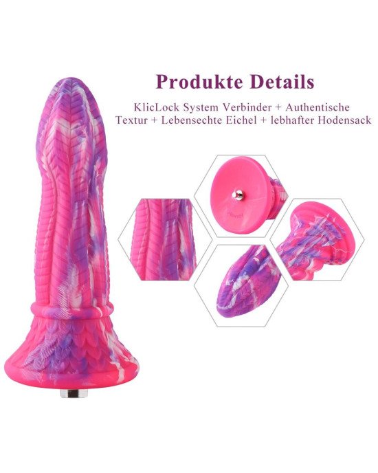 Фалоімітатор для секс-машин Hismith 10.3″ Silicone Monster Dildo Series, система кріплення KlicLok т Фалоімітатор для секс-машин Hismith 10.3″ Silicone Monster Dildo Series, система кріплення KlicLok т