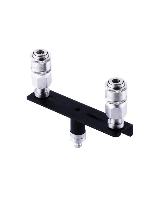 Подвійний конектор для секс-машин Hismith Quick Connector Adapter with Double Head, система KlicLok Подвійний конектор для секс-машин Hismith Quick Connector Adapter with Double Head, система KlicLok