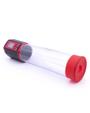 Автоматична вакуумна помпа Men Powerup Passion Pump Red, LED-табло, перезаряджувана, 8 режимів