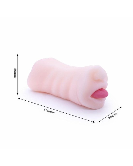Двосторонній мастурбатор Men Powerup Eroticism: вагіна та ротик