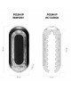 Мастурбатор Tenga Flip Zero Gravity Black, змінна інтенсивність стимуляції, розкладний Мастурбатор Tenga Flip Zero Gravity Black, змінна інтенсивність стимуляції, розкладний