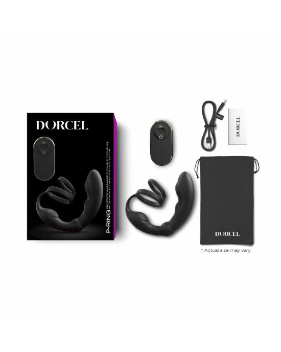 Масажер простати Dorcel P-Ring з ерекційним кільцем та пультом ДК