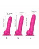 Реалістичний фалоімітатор Strap-On-Me Sliding Skin Realistic Dildo Fuchsia - S, ефект рухливої шкіри Реалістичний фалоімітатор Strap-On-Me Sliding Skin Realistic Dildo Fuchsia - S, ефект рухливої шкіри