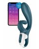 Смартвібратор-кролик Satisfyer Hug Me Bluegrey, 2 мотори, діаметр 4,2см, широка кліторальна частина