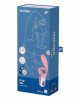 Смартвібратор-кролик Satisfyer Hug Me Pink, 2 мотори, діаметр 4,2см, широка кліторальна частина