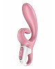 Смартвібратор-кролик Satisfyer Hug Me Pink, 2 мотори, діаметр 4,2см, широка кліторальна частина