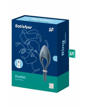 Ерекційне віброкільце-ласо Satisfyer Duelist Dark Blue, 10 режимів, потужний мотор Ерекційне віброкільце-ласо Satisfyer Duelist Dark Blue, 10 режимів, потужний мотор
