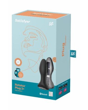 Анальна смарт вібропробка із перлинним масажем Satisfyer Rotator Plug 2+ Black Анальна смарт вібропробка із перлинним масажем Satisfyer Rotator Plug 2+ Black