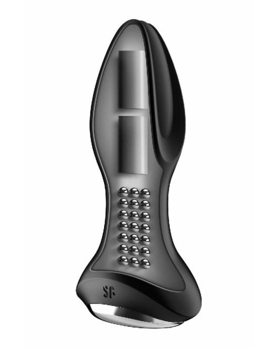 Анальна смарт вібропробка із перлинним масажем Satisfyer Rotator Plug 2+ Black Анальна смарт вібропробка із перлинним масажем Satisfyer Rotator Plug 2+ Black