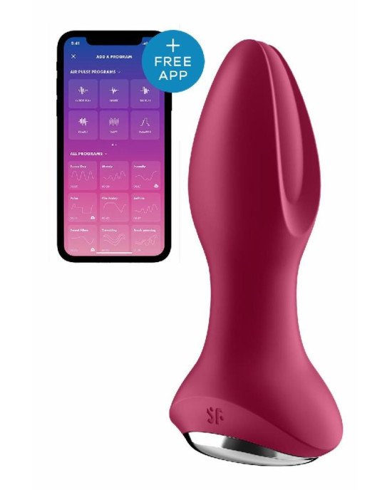 Анальна смарт вібропробка із перлинним масажем Satisfyer Rotator Plug 2+ Violet Анальна смарт вібропробка із перлинним масажем Satisfyer Rotator Plug 2+ Violet