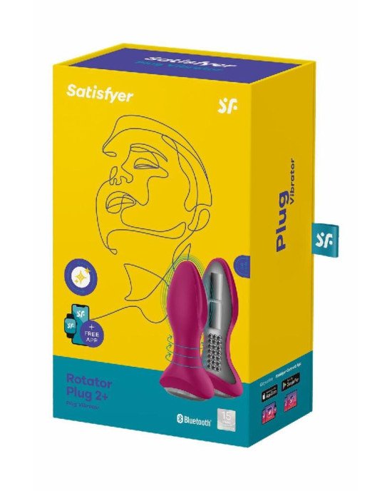 Анальна смарт вібропробка із перлинним масажем Satisfyer Rotator Plug 2+ Violet Анальна смарт вібропробка із перлинним масажем Satisfyer Rotator Plug 2+ Violet