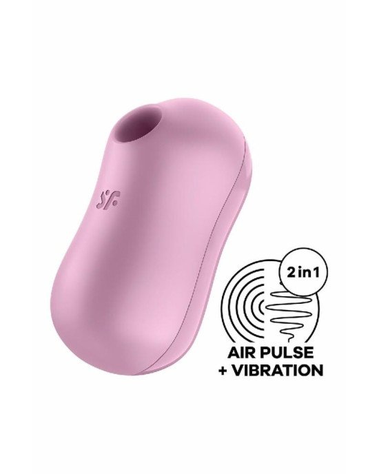 Вакуумний стимулятор із вібрацією Satisfyer Cotton Candy Lilac Вакуумний стимулятор із вібрацією Satisfyer Cotton Candy Lilac