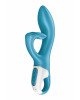Вібратор-кролик із потрійним відростком Satisfyer Embrace me Turquoise, 2 мотори, діаметр 3,6 см Вібратор-кролик із потрійним відростком Satisfyer Embrace me Turquoise, 2 мотори, діаметр 3,6 см