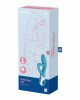Вібратор-кролик із потрійним відростком Satisfyer Embrace me Turquoise, 2 мотори, діаметр 3,6 см Вібратор-кролик із потрійним відростком Satisfyer Embrace me Turquoise, 2 мотори, діаметр 3,6 см