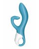 Вібратор-кролик із потрійним відростком Satisfyer Embrace me Turquoise, 2 мотори, діаметр 3,6 см Вібратор-кролик із потрійним відростком Satisfyer Embrace me Turquoise, 2 мотори, діаметр 3,6 см