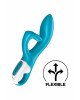 Вібратор-кролик із потрійним відростком Satisfyer Embrace me Turquoise, 2 мотори, діаметр 3,6 см Вібратор-кролик із потрійним відростком Satisfyer Embrace me Turquoise, 2 мотори, діаметр 3,6 см