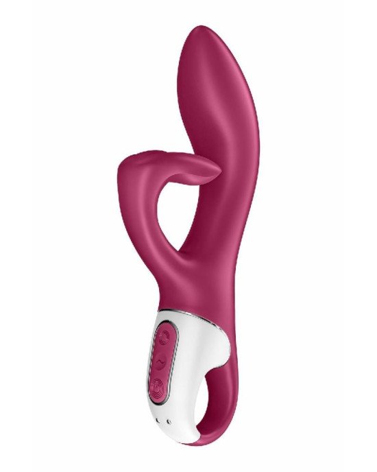 Вібратор-кролик із потрійним відростком Satisfyer Embrace me Berry, 2 мотори, діаметр 3,6 см Вібратор-кролик із потрійним відростком Satisfyer Embrace me Berry, 2 мотори, діаметр 3,6 см