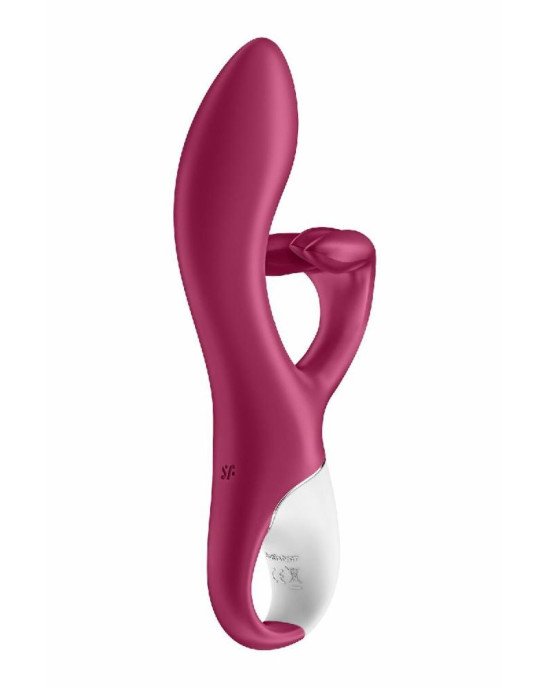 Вібратор-кролик із потрійним відростком Satisfyer Embrace me Berry, 2 мотори, діаметр 3,6 см Вібратор-кролик із потрійним відростком Satisfyer Embrace me Berry, 2 мотори, діаметр 3,6 см