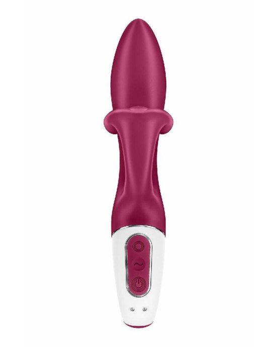 Вібратор-кролик із потрійним відростком Satisfyer Embrace me Berry, 2 мотори, діаметр 3,6 см Вібратор-кролик із потрійним відростком Satisfyer Embrace me Berry, 2 мотори, діаметр 3,6 см