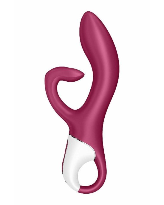 Вібратор-кролик із потрійним відростком Satisfyer Embrace me Berry, 2 мотори, діаметр 3,6 см Вібратор-кролик із потрійним відростком Satisfyer Embrace me Berry, 2 мотори, діаметр 3,6 см