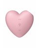 Вакуумний стимулятор-серце з вібрацією Satisfyer Cutie Heart Light Red Вакуумний стимулятор-серце з вібрацією Satisfyer Cutie Heart Light Red