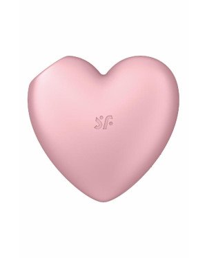 Вакуумний стимулятор-серце з вібрацією Satisfyer Cutie Heart Light Red Вакуумний стимулятор-серце з вібрацією Satisfyer Cutie Heart Light Red