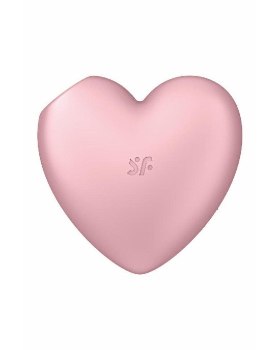 Вакуумний стимулятор-серце з вібрацією Satisfyer Cutie Heart Light Red Вакуумний стимулятор-серце з вібрацією Satisfyer Cutie Heart Light Red