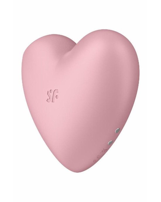 Вакуумний стимулятор-серце з вібрацією Satisfyer Cutie Heart Light Red Вакуумний стимулятор-серце з вібрацією Satisfyer Cutie Heart Light Red