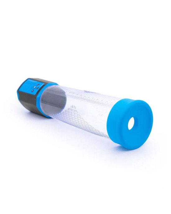 Автоматична вакуумна помпа Men Powerup Passion Enlargement system Blue, перезаряджувана, 5 режимів Автоматична вакуумна помпа Men Powerup Passion Enlargement system Blue, перезаряджувана, 5 режимів