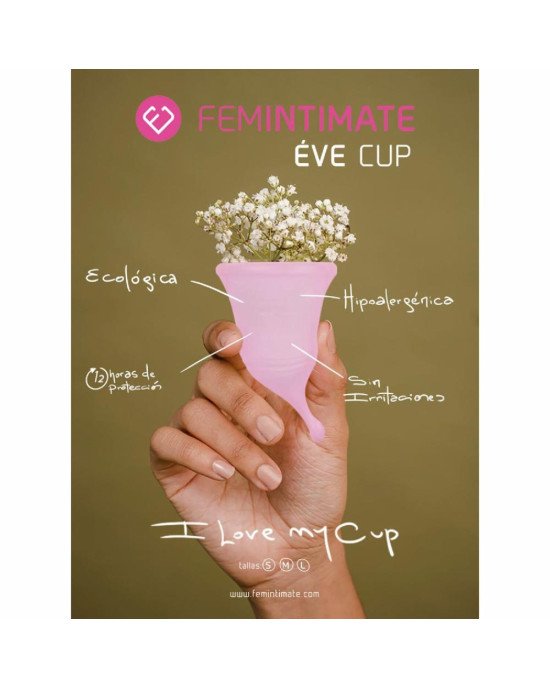 Менструальна чаша Femintimate Eve Cup New розмір M, об’єм — 35 мл, ергономічний дизайн Менструальна чаша Femintimate Eve Cup New розмір M, об’єм — 35 мл, ергономічний дизайн