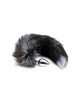 Металева анальна пробка Лисячий хвіст Alive Black And White Fox Tail S, діаметр 2,9 см Металева анальна пробка Лисячий хвіст Alive Black And White Fox Tail S, діаметр 2,9 см