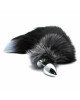 Металева анальна пробка Лисячий хвіст Alive Black And White Fox Tail L, діаметр 3,9 см Металева анальна пробка Лисячий хвіст Alive Black And White Fox Tail L, діаметр 3,9 см