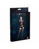 Комплект: боді та панчохи Moonlight Model 06 Black, довгі рукави, малюнок у вигляді ліфа, силуетний Комплект: боді та панчохи Moonlight Model 06 Black, довгі рукави, малюнок у вигляді ліфа, силуетний