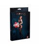 Бодістокінг з доступом Moonlight Model 14 Black, малюнок у вигляді боді та панчохи на підв’язках, ві Бодістокінг з доступом Moonlight Model 14 Black, малюнок у вигляді боді та панчохи на підв’язках, ві