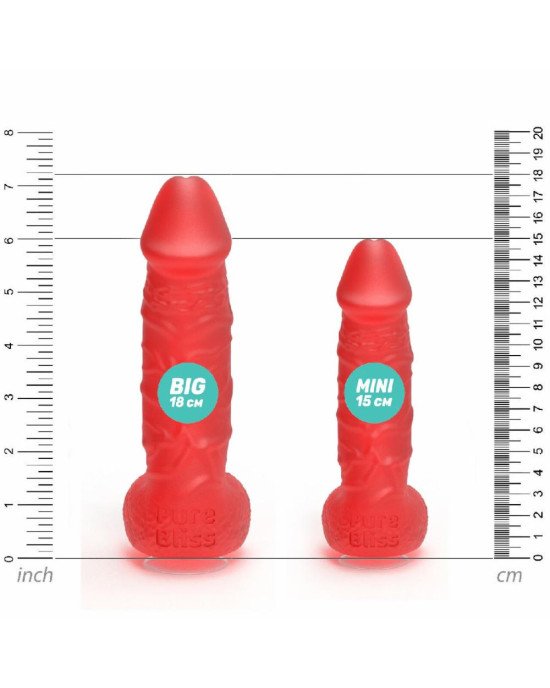Крафтове мило-член із присоскою Pure Bliss MINI Red, натуральне Крафтове мило-член із присоскою Pure Bliss MINI Red, натуральне