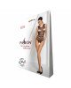 Бодістокінг з доступом Passion BS086 black, вертикальна сітка, виріз на спинці Бодістокінг з доступом Passion BS086 black, вертикальна сітка, виріз на спинці