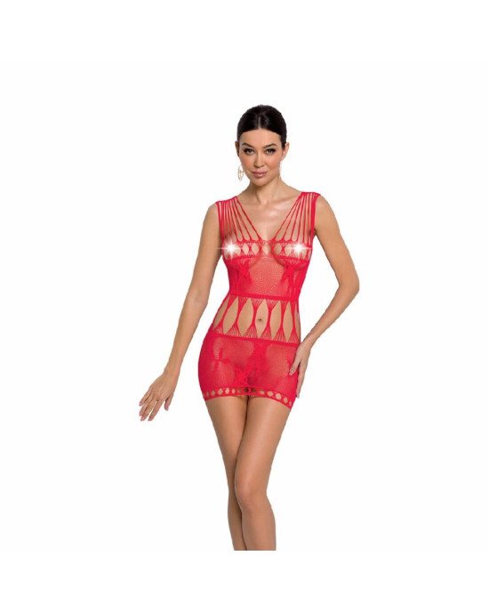 Бодістокінг — мінісукня з метеликами Passion BS090 red Бодістокінг — мінісукня з метеликами Passion BS090 red