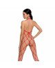 Бодістокінг у дуже велику сітку Passion BS091 red, з доступом Бодістокінг у дуже велику сітку Passion BS091 red, з доступом