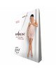 Бодістокінг-сукня з відкритими грудями Passion BS092 white Бодістокінг-сукня з відкритими грудями Passion BS092 white