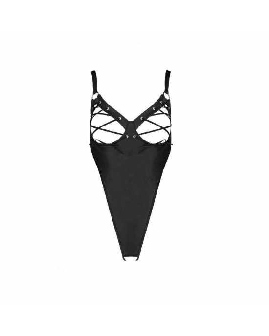 Боді з екошкіри CELINE BODY black S/M — Passion: з доступом, відкритий Боді з екошкіри CELINE BODY black S/M — Passion: з доступом, відкритий