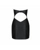 Мінісукня з екошкіри CELINE CHEMISE black XXL/XXXL — Passion: шнурівка, трусики в комплекті Мінісукня з екошкіри CELINE CHEMISE black XXL/XXXL — Passion: шнурівка, трусики в комплекті