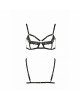 Бюстгальтер-стрепи з мереживом Solon Bra black XXL/XXXL — Passion Exclusive: трусики в комплекті Бюстгальтер-стрепи з мереживом Solon Bra black XXL/XXXL — Passion Exclusive: трусики в комплекті