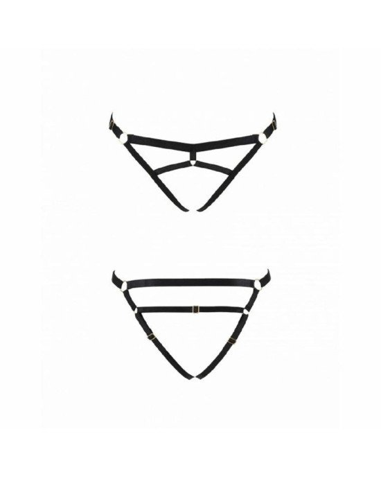 Трусики-стрінги зі стреп Kelis Thong black XXL/XXXL — Passion Exclusive Трусики-стрінги зі стреп Kelis Thong black XXL/XXXL — Passion Exclusive
