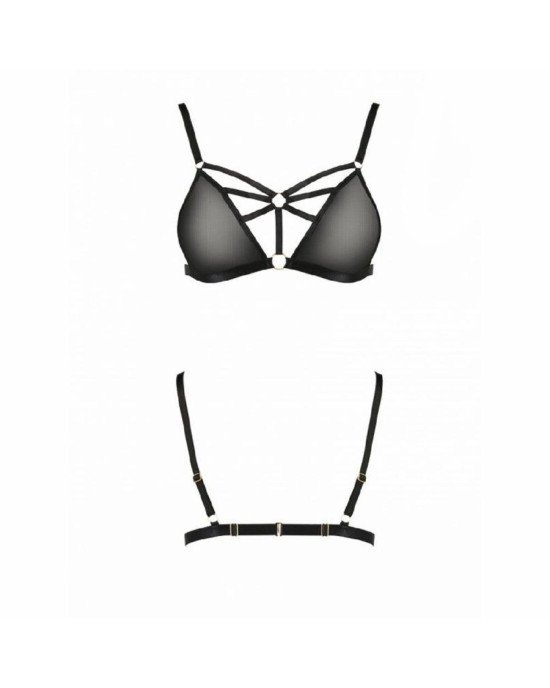 Бюстгальтер-стрепи Meggy Bra black XXL/XXXL — Passion Exclusive Бюстгальтер-стрепи Meggy Bra black XXL/XXXL — Passion Exclusive