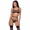 Бюстгальтер-стрепи Meggy Bra black XXL/XXXL — Passion Exclusive